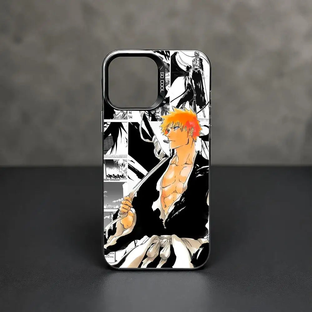 Ichigo Manga Panel Resolve Case for iPhone - Black Frame finish
