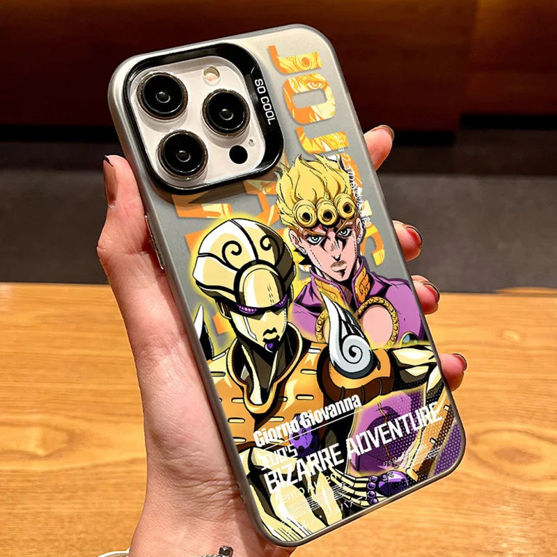 Giorno and Gold Experience Acrylic Case for iPhone - Golden Orange finish