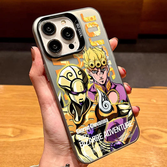 Giorno and Gold Experience Acrylic Case for iPhone - Golden Orange finish