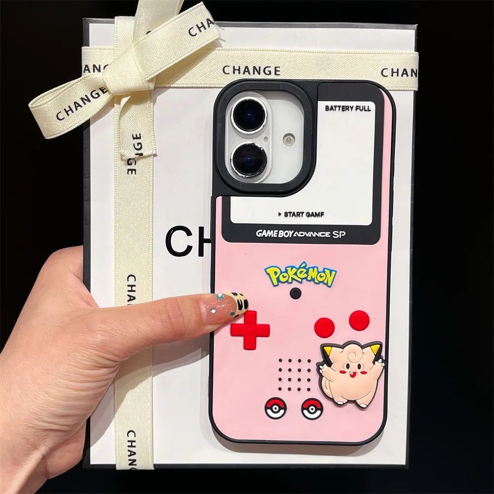 Clefairy Pink Retro Console Case for iPhone - Pink Console finish
