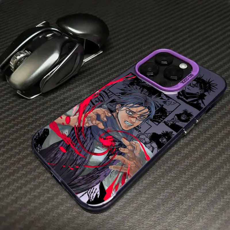 Choso Crimson Blood Art Case for iPhone - Purple finish