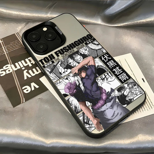 Toji Sorcerer Killer Panel Case for iPhone - Black finish