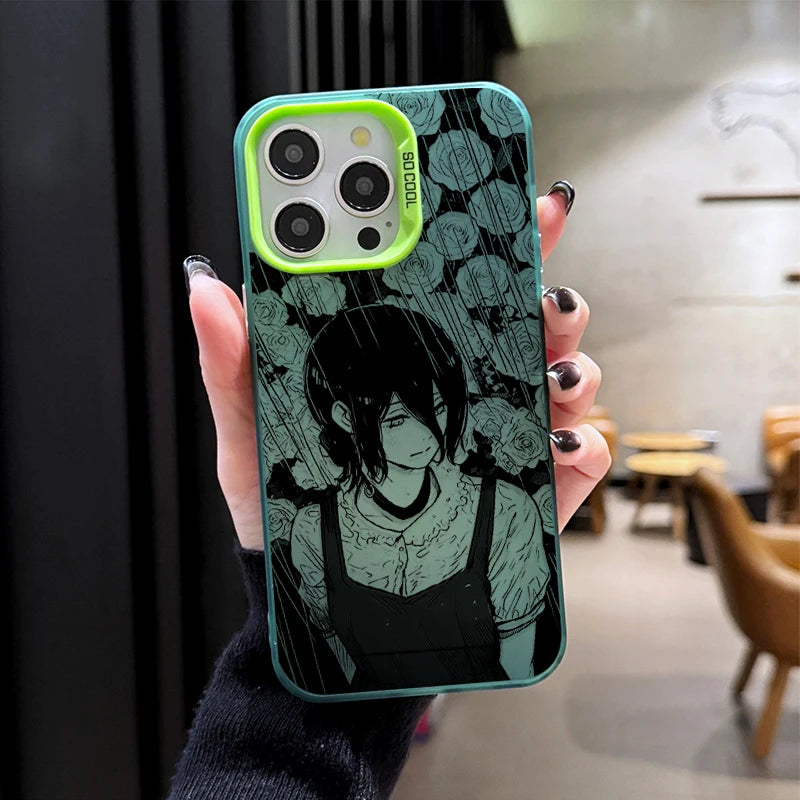 Reze Rose Portrait Case for iPhone - Mint Green finish