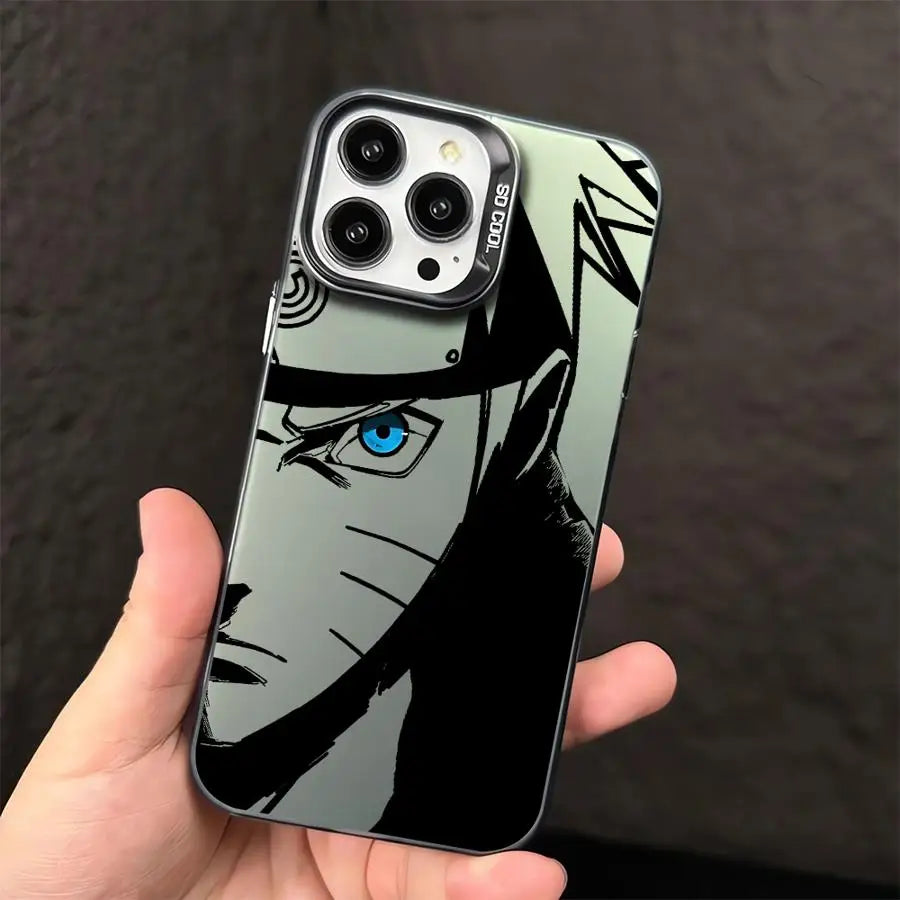 Naruto Blue Eye Portrait Case for iPhone - Silver finish