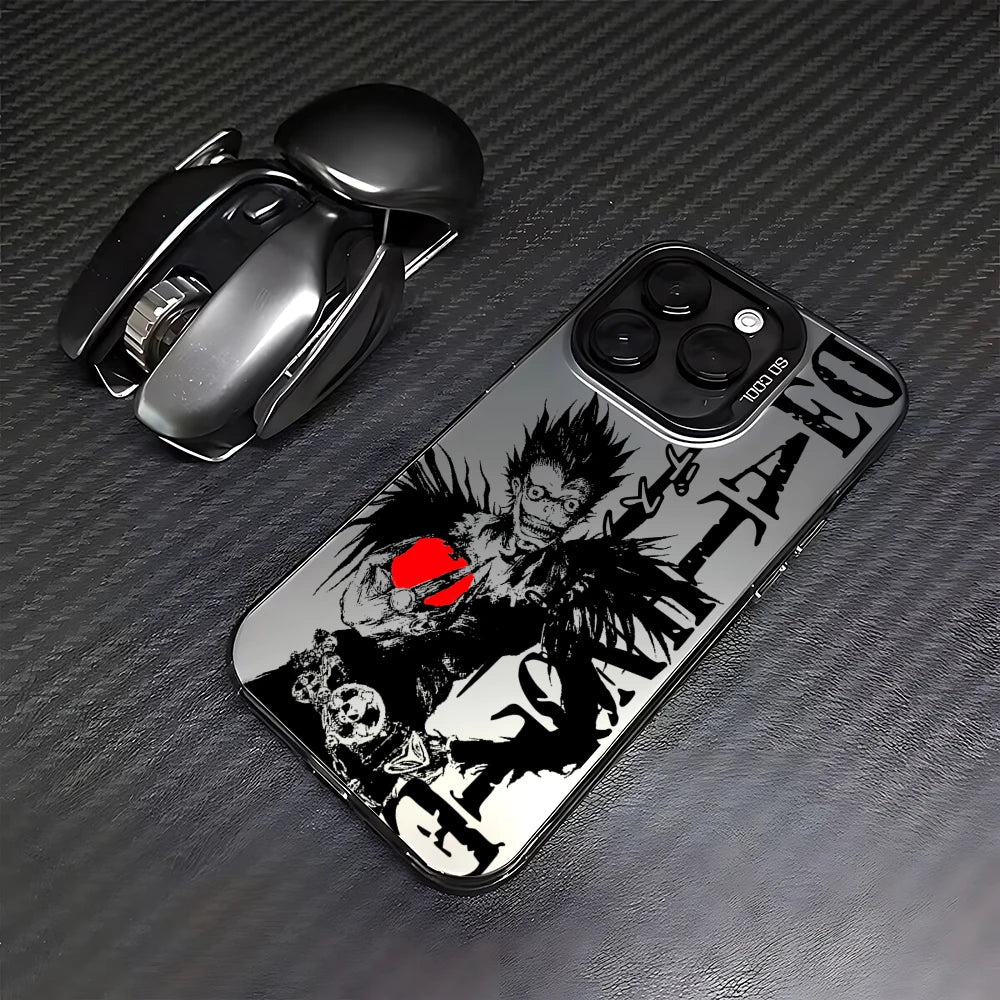 Ryuk Red Apple Manga Case for iPhone - Graphite Gray finish