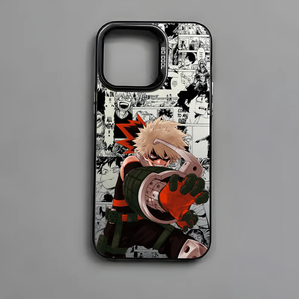 Bakugo Red Blast Aurora Case for iPhone - Black finish
