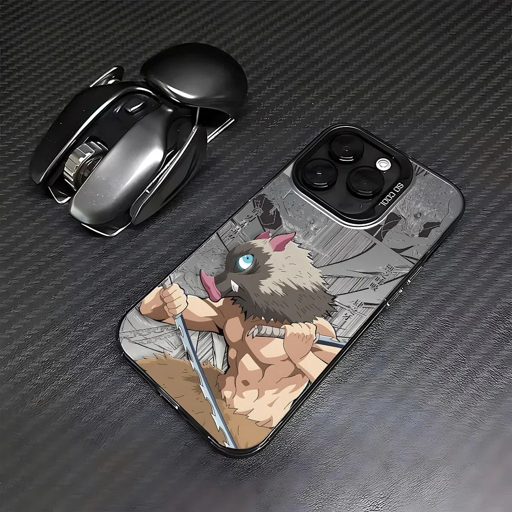 Inosuke Twin-Blade Manga Case for iPhone - Graphite Black finish
