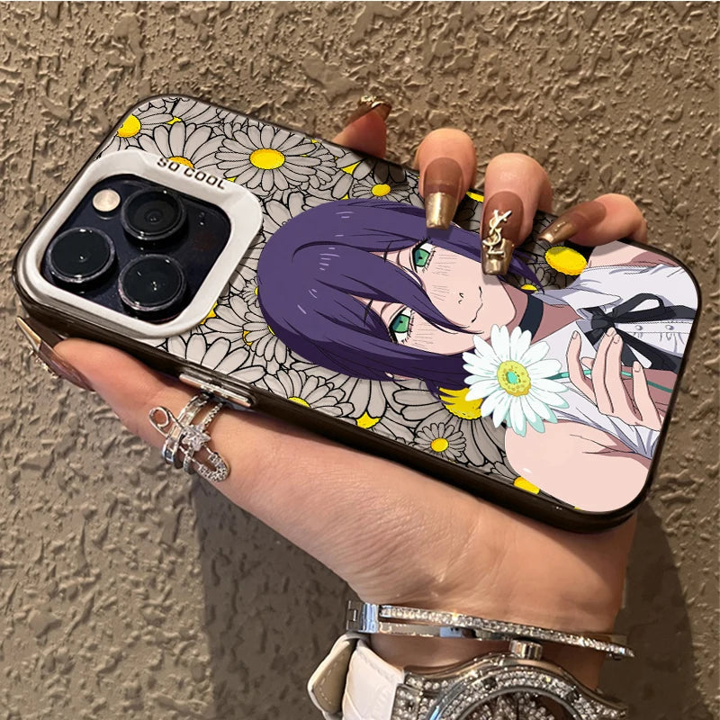 Reze Daisy Soft Portrait Case for iPhone - Silver White finish