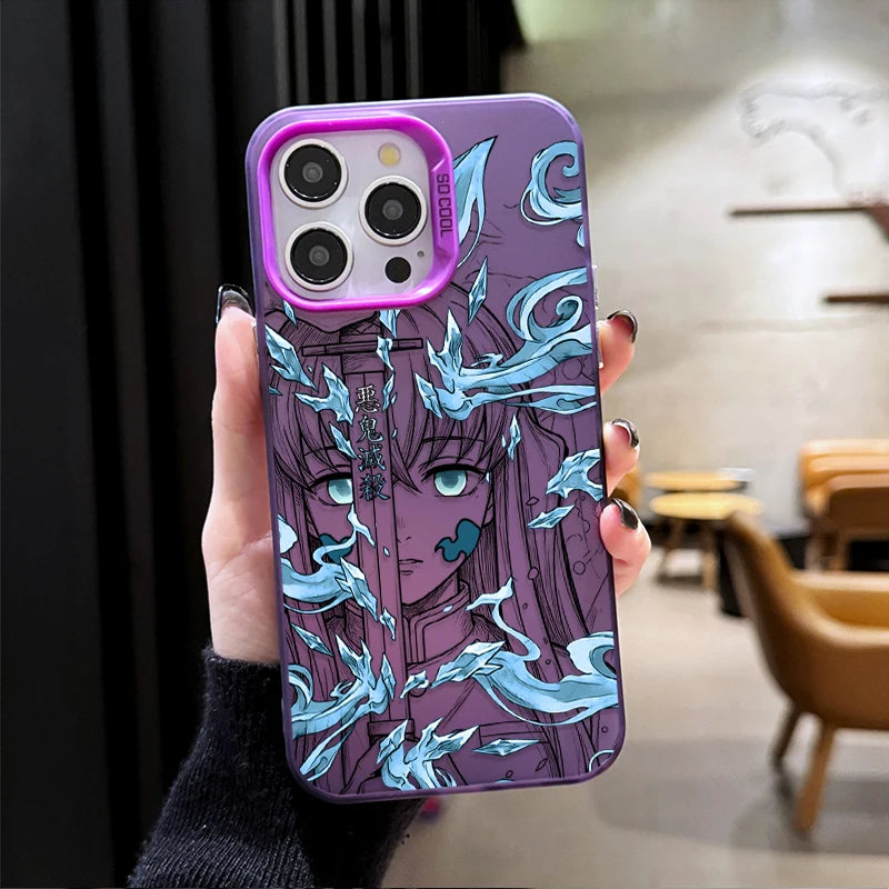 Muichiro Tokito Mist Portrait Case for iPhone - Violet finish