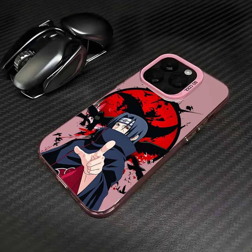 Itachi Crimson Moon Jutsu Case for iPhone - Pink