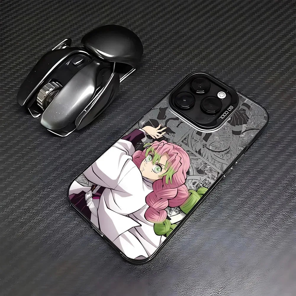 Mitsuri Love Hashira Manga Case for iPhone - Graphite Black finish