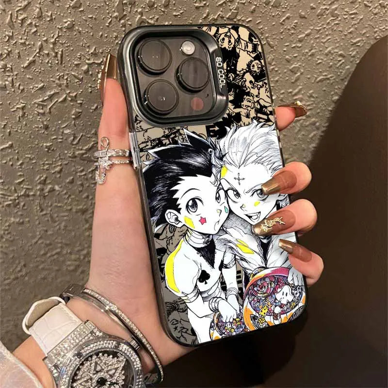 Gon and Hisoka Manga Clash Case for iPhone - Graphite Black finish