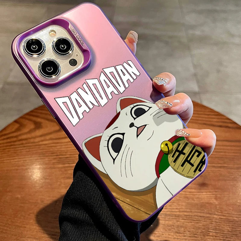 Turbo Granny Lucky Cat Case for iPhone - Rose Pink finish
