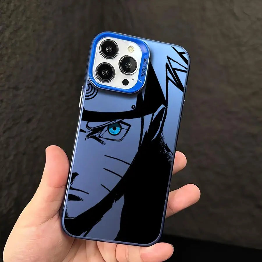 Naruto Blue Eye Portrait Case for iPhone - Blue finish