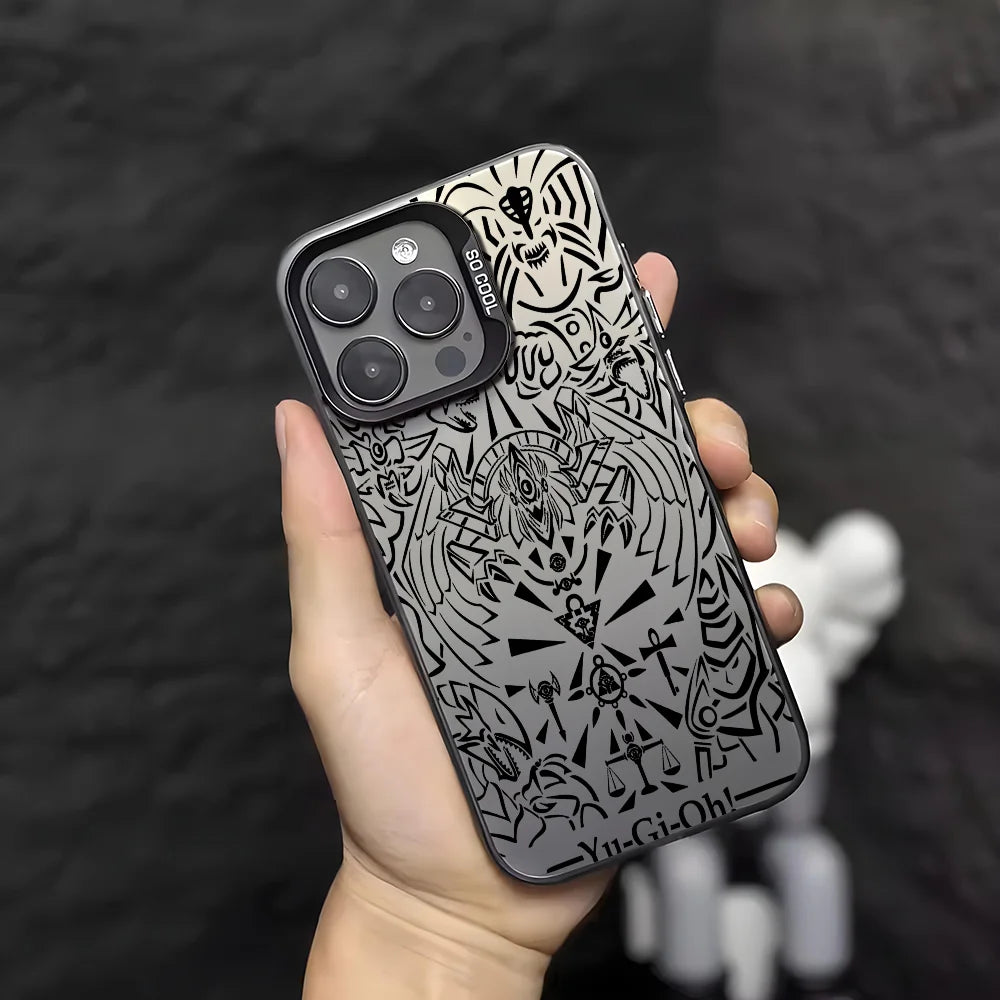 Millennium Relics Engraved Pattern Case for iPhone - Silver Gray finish