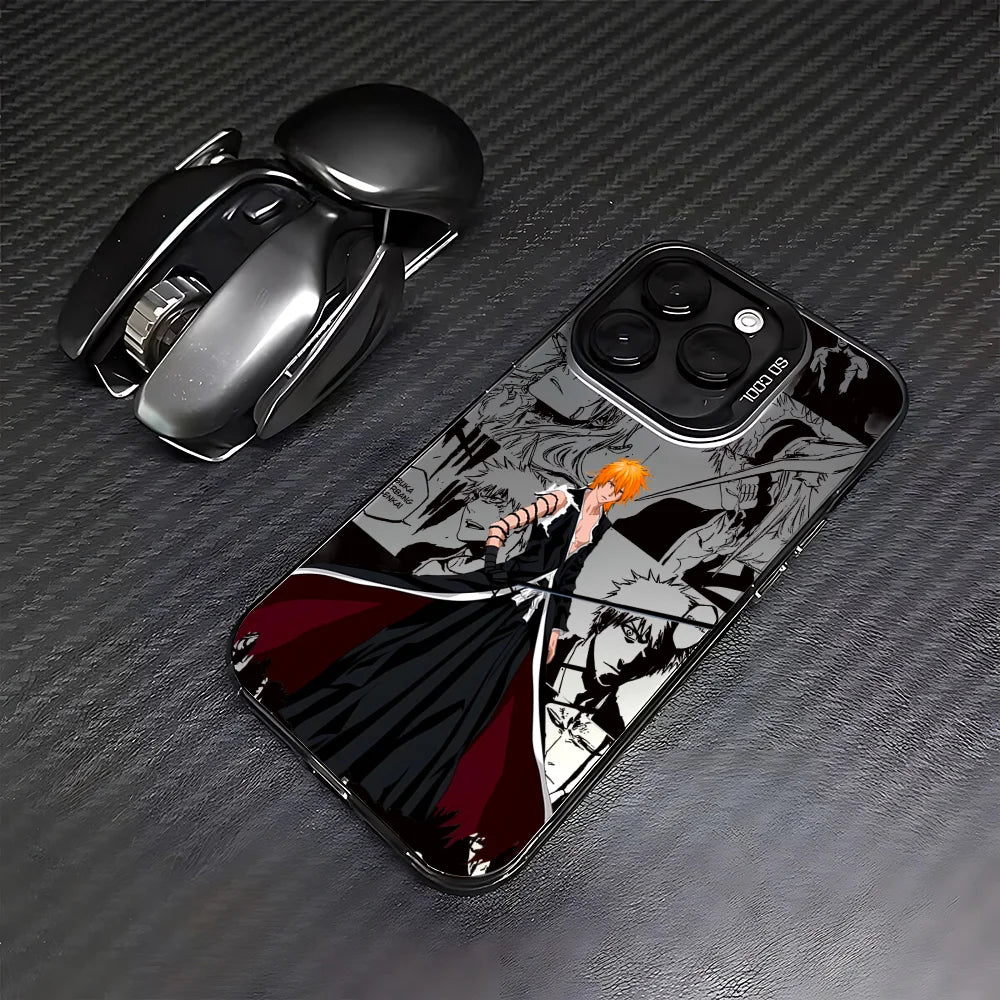 Ichigo Bankai Strike Manga Case for iPhone - Black Frame finish