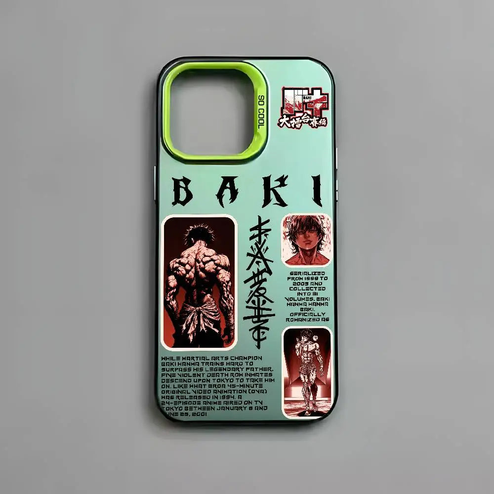 Baki Champion Back Collage Case for iPhone - Mint Green finish