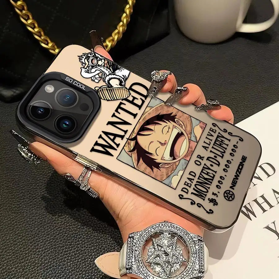 Straw Hat Wanted Poster Case for iPhone - Black finish