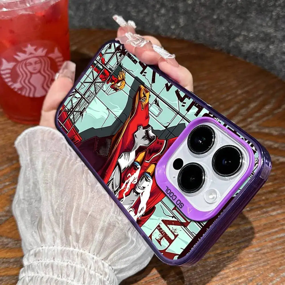 Eva Unit-02 Red Panel Case for iPhone - Aurora Violet finish