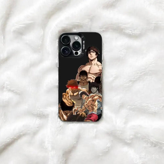 Baki Underground Fighters Collage Case for iPhone - Glossy Black finish