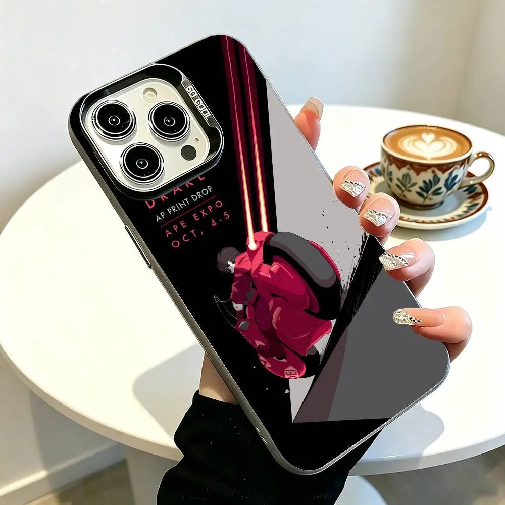 Neon Helmet Split Art Case for iPhone - Black finish