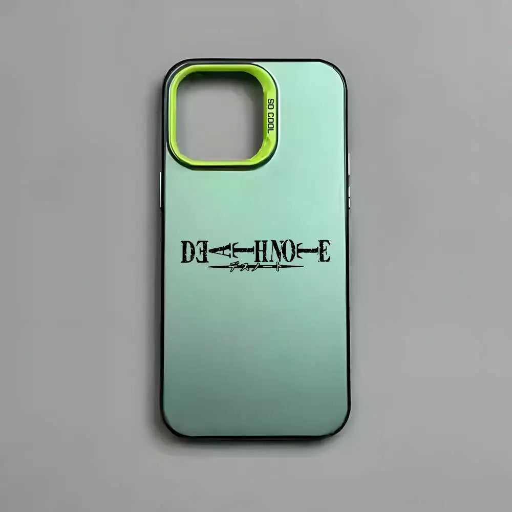 Death Note Minimalist Logo Case for iPhone - Mint Green finish