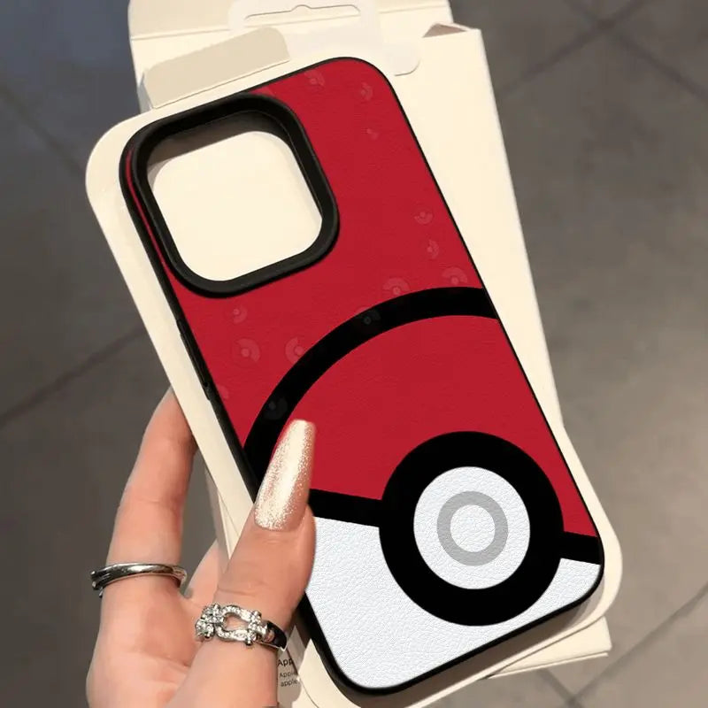 Classic Poké Ball Graphic Case for iPhone - Black finish