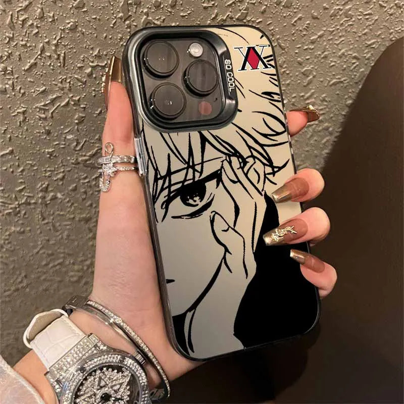 Killua Eyes Manga Portrait Case for iPhone - Sandstone Beige finish