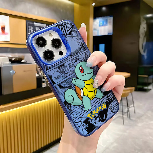 Squirtle Manga Collage Case for iPhone - Ocean Manga finish