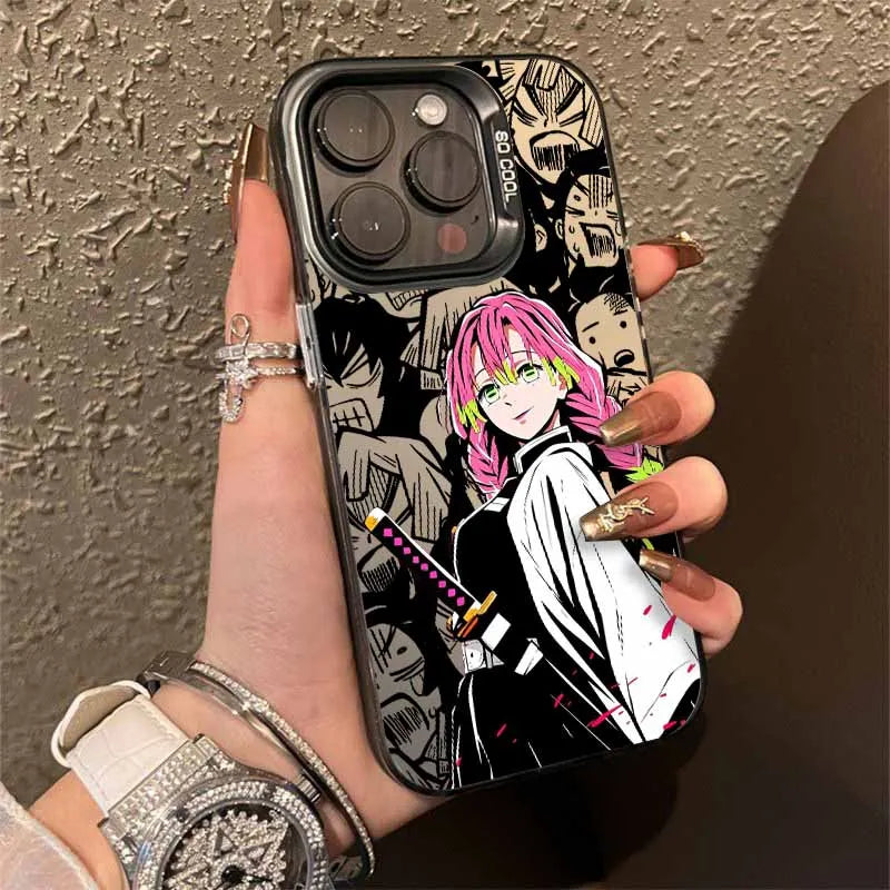 Mitsuri Love Hashira Portrait Case for iPhone - Smoke Gray finish