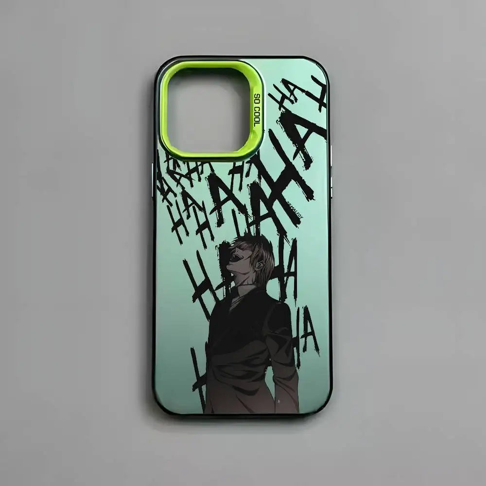 Light Yagami Shadow Portrait Case for iPhone - Mint Green finish