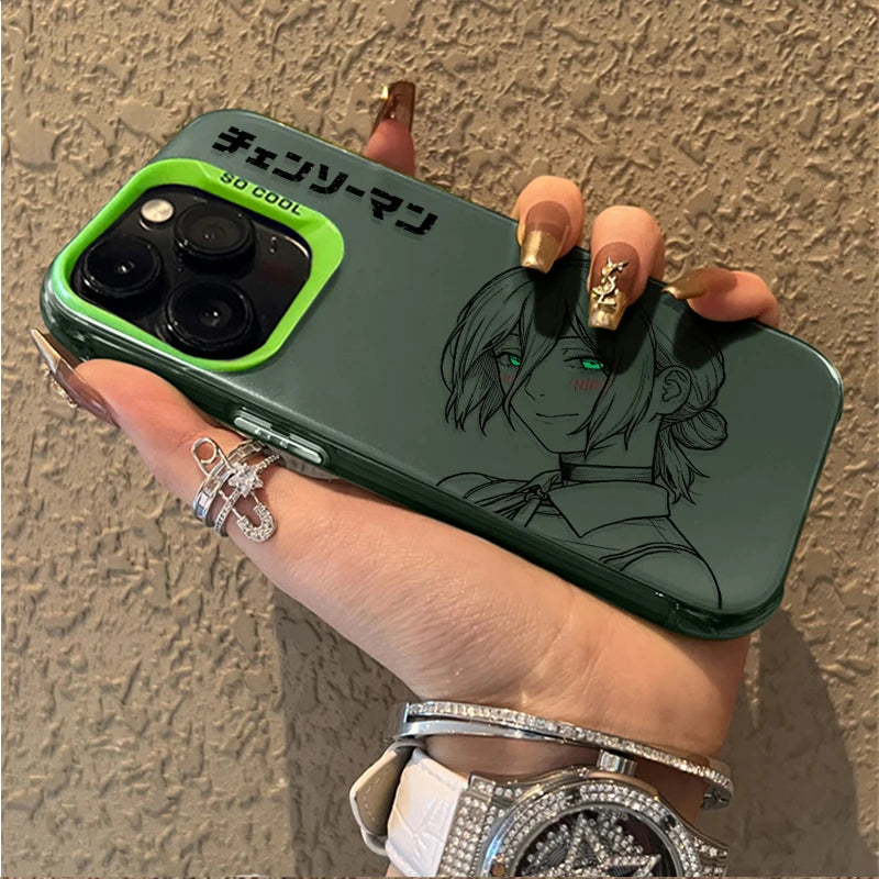 Reze Frosted Sketch Case for iPhone - Mint Green finish