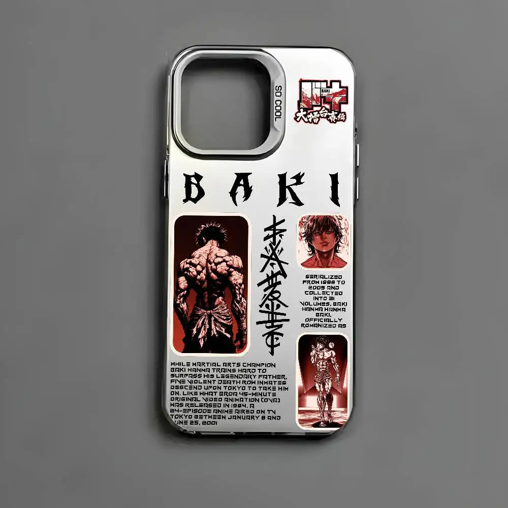 Baki Champion Back Collage Case for iPhone - White finish