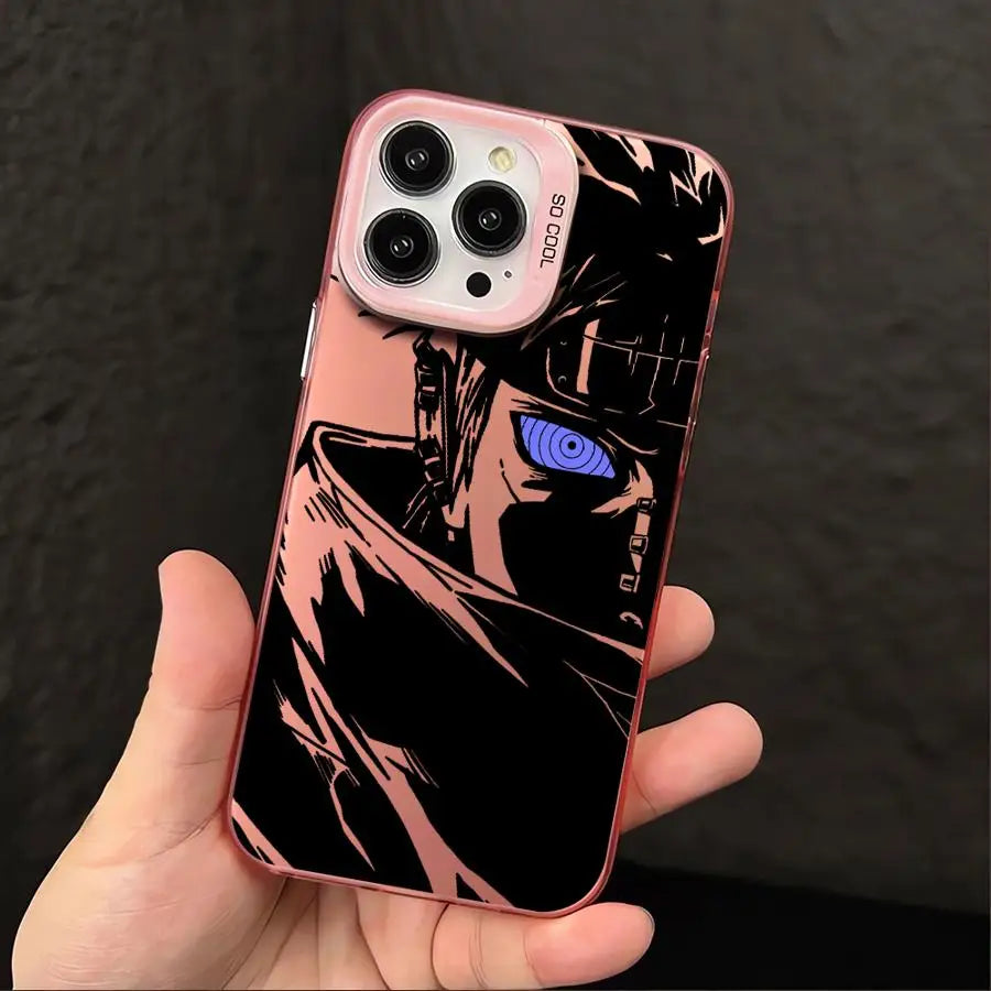 Sasuke Rinnegan Shadow Case for iPhone - Pink finish