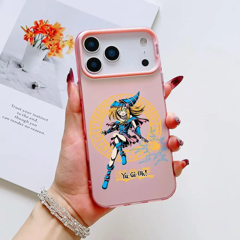 Dark Magician Girl Magic Circle Aurora Case for iPhone - Rose Pink finish