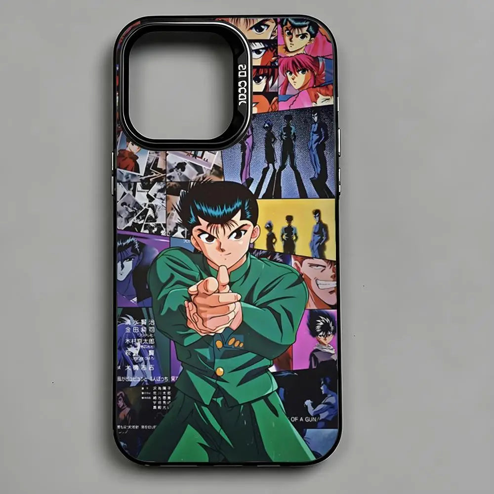 Yusuke Spirit Gun Collage Case for iPhone - Black Metallic finish