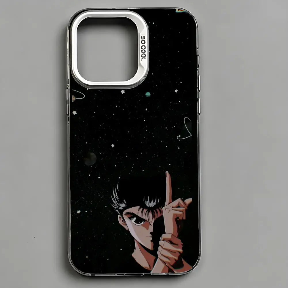 Yusuke Cosmic Spirit Gun Case for iPhone - Aurora Silver finish