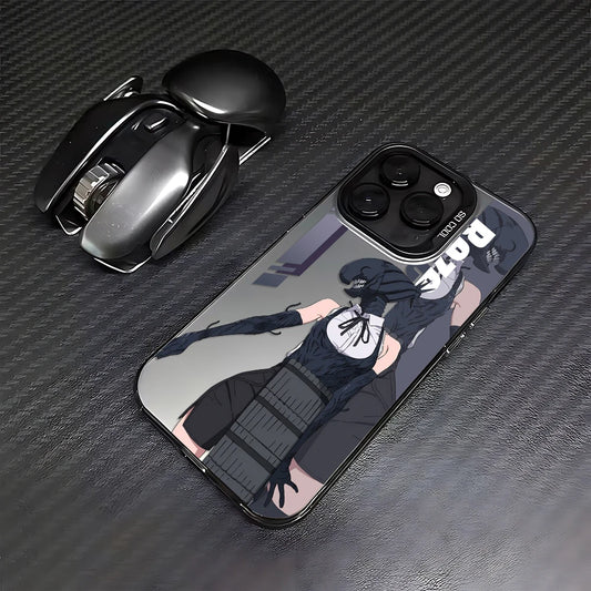 Katana Man Dark Portrait Case for iPhone - Black Frame finish
