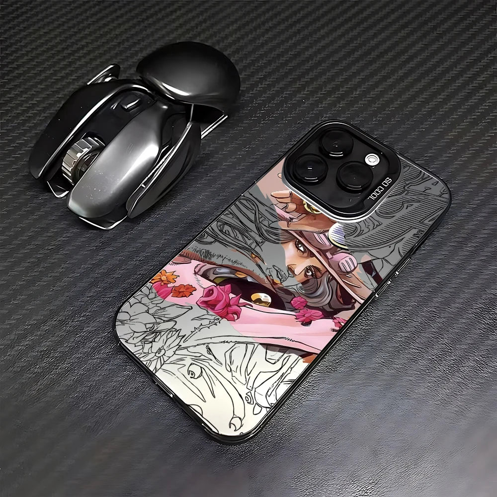 Rose Stand Manga Portrait Case for iPhone - Graphite Black finish