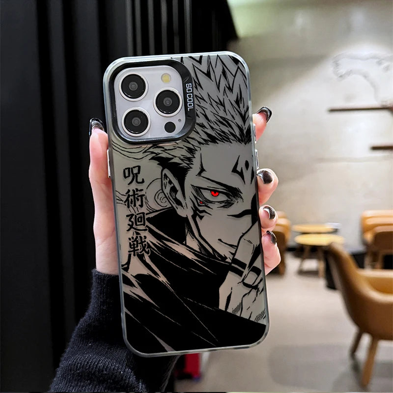 Sukuna Crimson Eye Manga Case for iPhone - Black finish