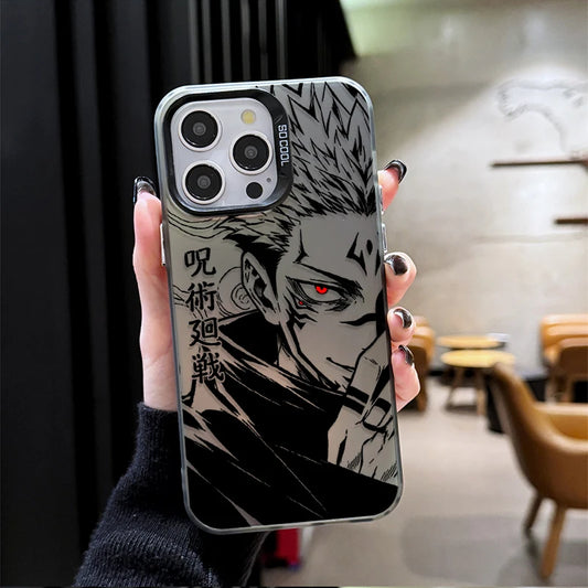 Sukuna Crimson Eye Manga Case for iPhone - Black finish