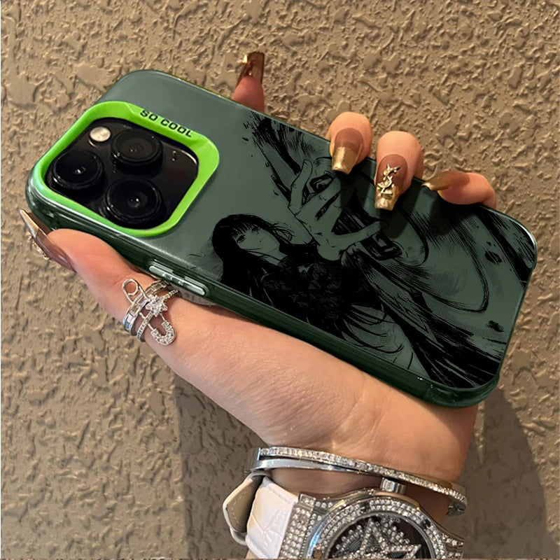 Shadow Assassin Pair Plated Case for iPhone - Lime Green finish