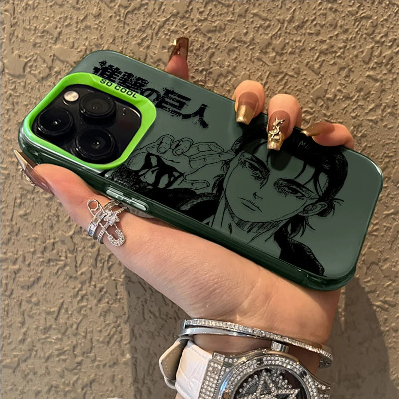 Scout Regiment Character Series Case for iPhone - Design 1 - Green