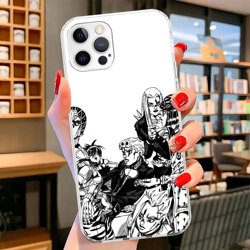 Golden Wind Monochrome Team Case for iPhone - Soft Clear finish