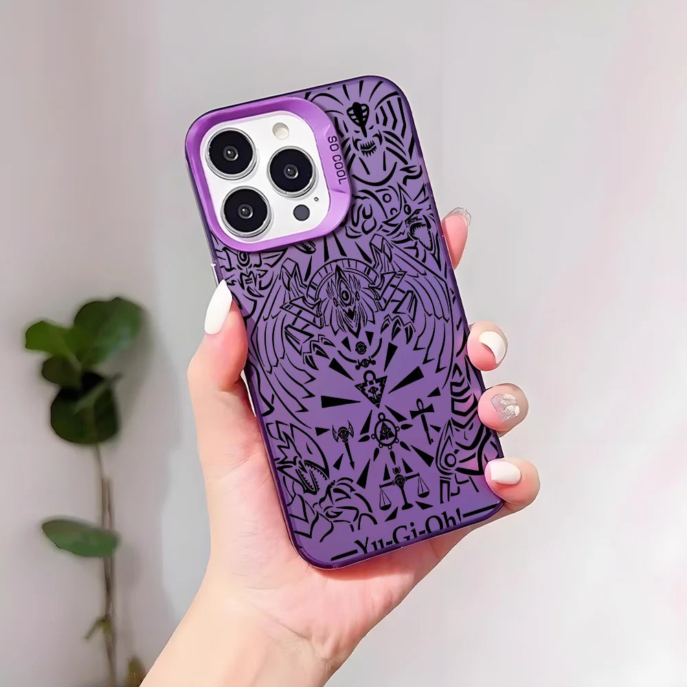 Millennium Relics Engraved Pattern Case for iPhone - Aurora Violet finish