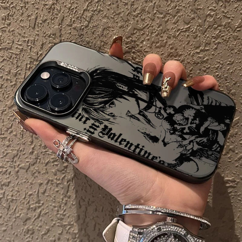 Misa Gothic Valentine Gradient Case for iPhone - Graphite Gray finish