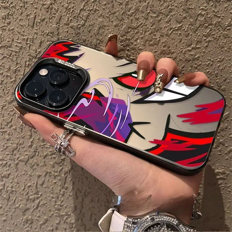 Gengar Abstract Grin Case for iPhone - Sand Red finish