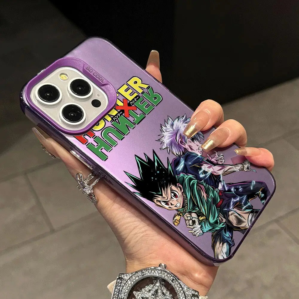 Gon & Killua Hunter Logo Case for iPhone - Lavender finish