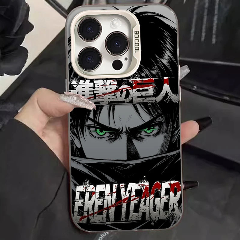 Eren and Mikasa Battle Case for iPhone - Design 2