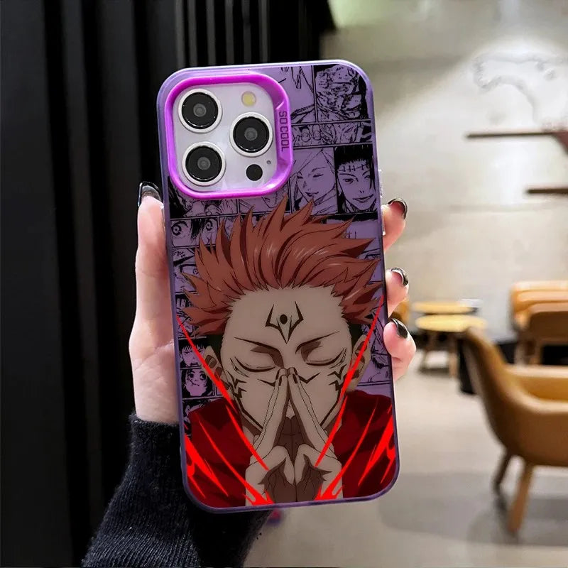 Sukuna Malevolent Prayer Case for iPhone - Purple finish